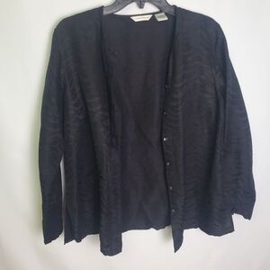 Vintage Laura Ashley Silk Linen Button-Down Shirt Size Medium